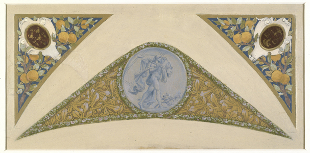 Sketch for the Festival Staircase at Paris City Hall: Lion, between 1888 and 1898 (oil)