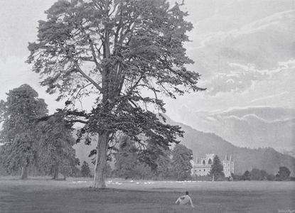 Scotland: Inveraray Castle (b/w photo)
