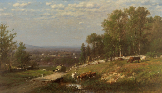 The Distant City, 1879 (oil on canvas)