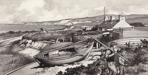 John O'Groats (gouache on paper)