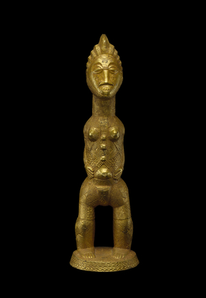 Standing Female, 1925-1935 (wood and gold leaf)