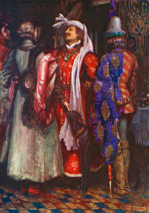 "Pray God we may make Haste and come too Late!" Richard II – Act I, Scene 4 (colour litho)