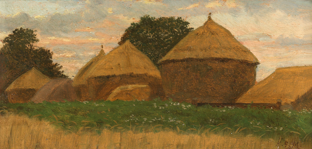 Wootton Meadows (oil on panel) 
