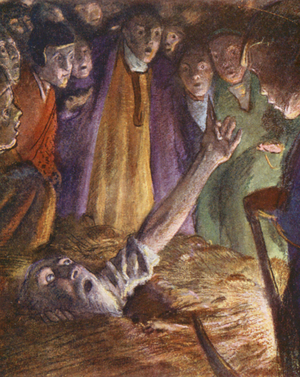 Illustration for stories of the Crusades (colour litho)
