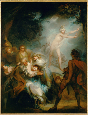 La Foret enchantee, d' apres Boccace - the enchanted forest: the story of Nastagio degli Onesti, from Boccaccio' s Decamerone …