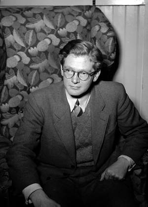 Trondheim 194802 Actor Adolf Bjerke at Trøndelag Theater ..., 1948 (photo)