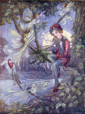 Peter Pan (colour litho)