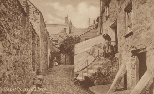 Capel Court, St Ives (b/w photo)