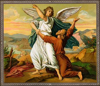 Scene from the Old Testament Stories, 1880 (engraving)