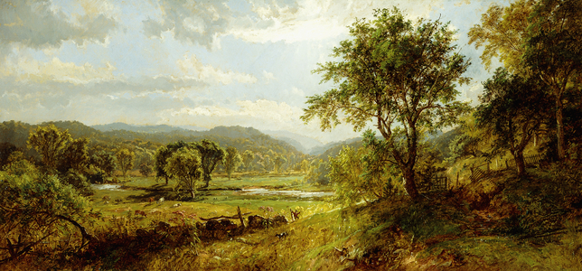 The Saw Mill River,  (oil on canvas)