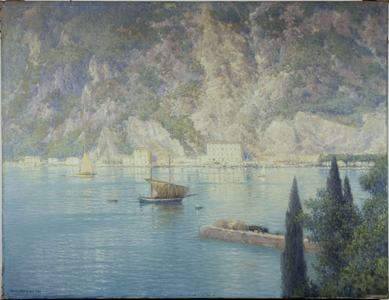 Port of Riva, 1926 (oil on canvas)