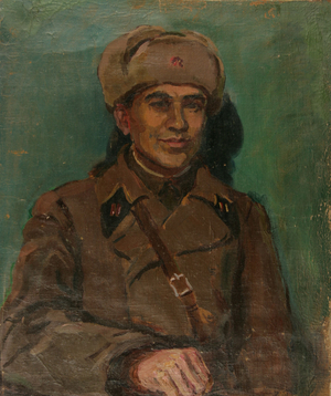 A Defender of Moscow, 1941 (oil on canvas)