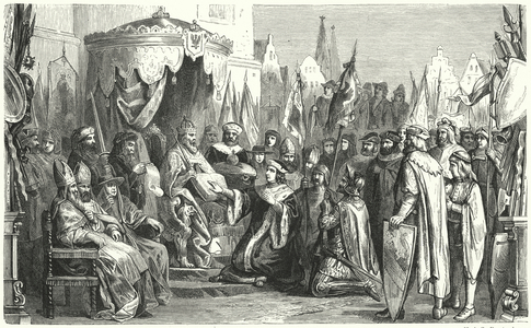 Investiture of Frederick I as Margrave of Brandenburg, 1417 (engraving)