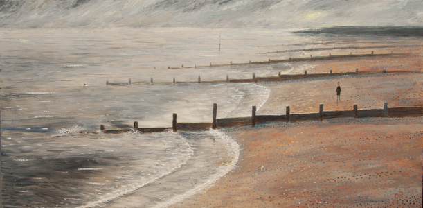The Groynes, 2015 (oil on panel)