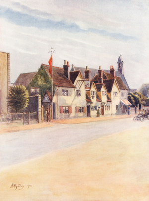 Surrey: Ripley, "The Anchor Inn" (colour litho)