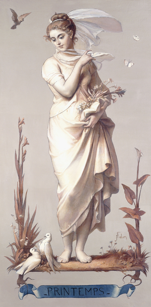 The Four Seasons - Printemps, 1873-74 (oil on canvas and oil on panel)
