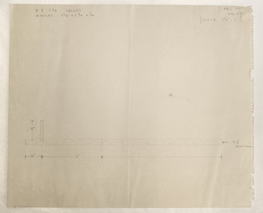 Fabrication Drawing No. 55, 1964 (pencil on paper)
