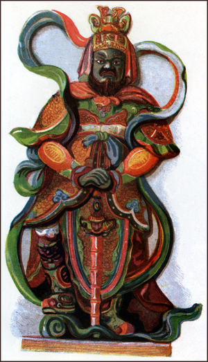 Vietnam: A door guardian, Forbidden City, Hue, c. 1930.