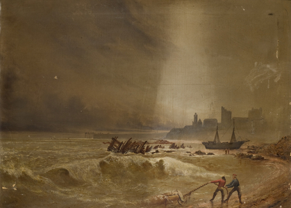 Seascape off Tynemouth, 1871 (oil on canvas)