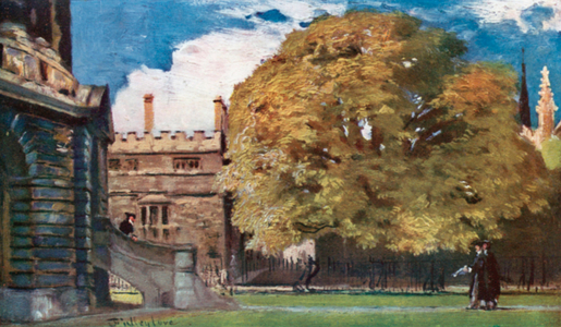 Bishop Heber's Tree (colour litho)