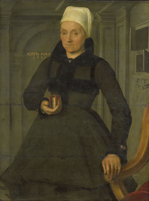 Portrait of Lysbeth Hendriksdr, 1593 (oil on panel)