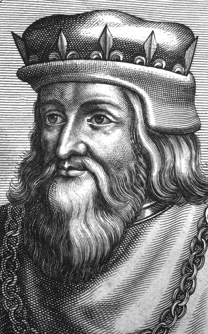 Merovee (v.415-v.457) 3rd King  of Francs Saliens, he gave his name to merovingian dynasty, ngraving