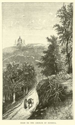 Road to the Church of Superga (engraving)