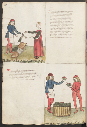 Full page: text and miniatures: " Poro " (miniature)