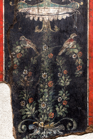 Vase with flowers, Vienne (Isère), 1st century (fresco)