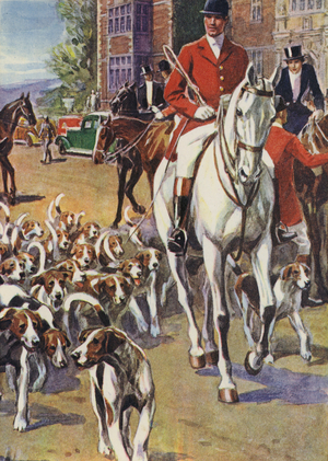 The meet (colour litho)