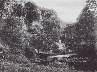 Tissington Spires, Dovedale (b/w photo)