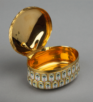 Snuffbox, Paris, France, 1744 (gold & enamel)