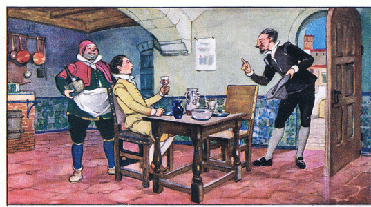 Gill Blas of Santillane: parents; home, 1940's (colour litho)