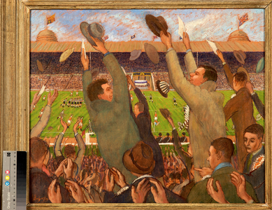 Wembley Cup Final, 1951 (oil on canvas)