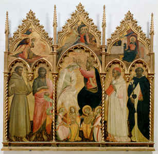 The Coronation of the Virgin (tempera on wood)