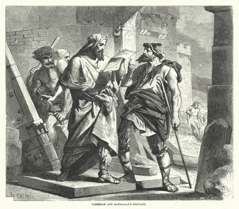 Nehemiah and Sanballat's Servant (engraving)