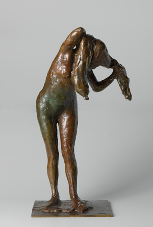 Woman Brushing her Hair