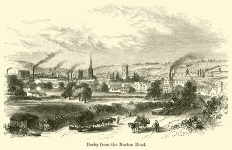 Derby from the Burton Road (engraving)