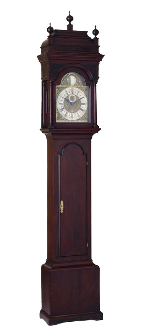 Eight-day Clock, c. 1730-1740 (black walnut; southern yellow pine, eastern white pine, and Atlantic white cedar)