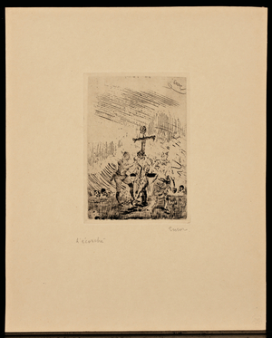 The Flaying, 1888 (drypoint & etching)