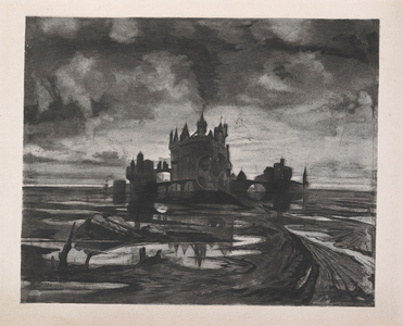 Illustration for the short story, 'the ghostly castle'.