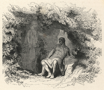 Numa dans la grotte (engraving)
