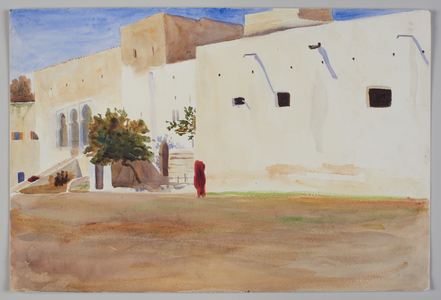 Tangier, 1902. Pencil and watercolor