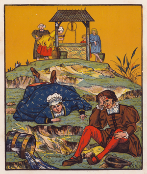 Jack and Jill (colour litho)