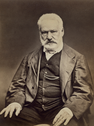 Victor Hugo (1802-85), French Poet, Novelist and Dramatist, Portrait by Étienne Carjat, 1876 (b/w photo)