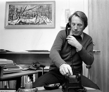 Oslo 197311. Bjørn Sand is the man behind the Kverulant Stutum, who calls Totto Osvold in the radio …, 1973 (photo)