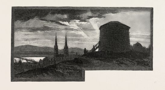 Quebec, Overlooking St. Charles Valley, Canada, Nineteenth Century Engraving