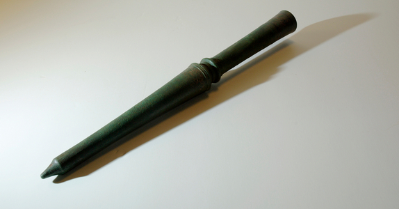 Macedonian bronze spear butt (bronze)