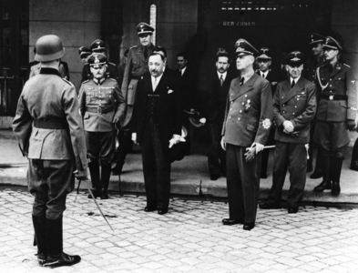 Bogdan Filov in Salzburg, 1940 (b/w photo)