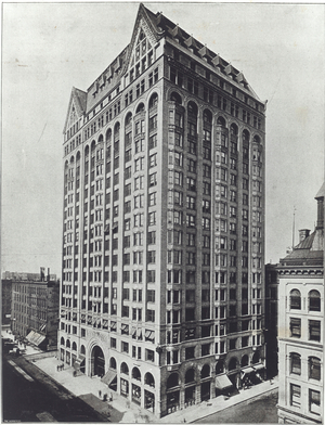 Masonic Temple, Chicago, 1900 (b/w photo)